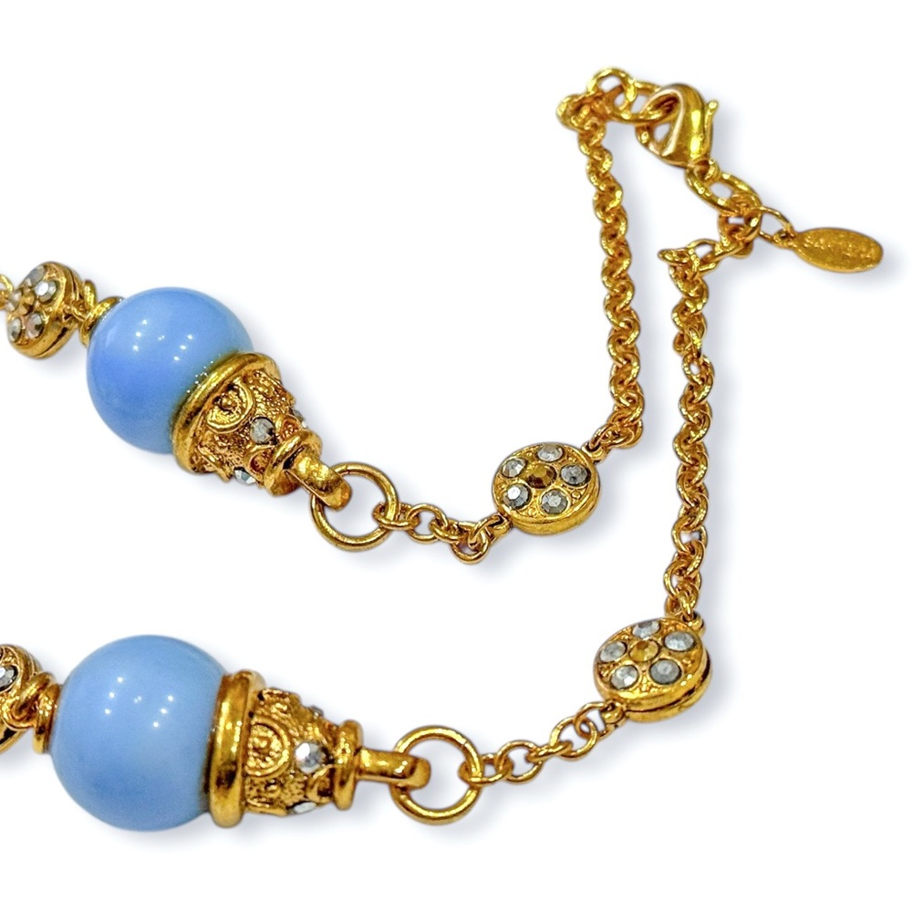Barrera Long 48” Necklace with Multicolor Pastel Beads and Crystal Accents - Picture 13 of 17